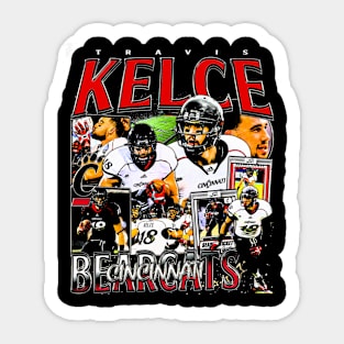 Travis Kelce College Vintage Bootleg Sticker